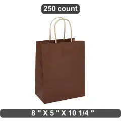Extensive Kraft Tinted Shopping Bag 8" x 5" x 10.25"