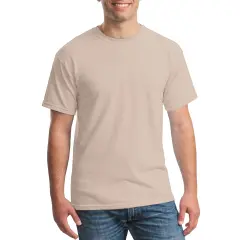 Hanes Essential-T T-Shirt for Men's Cotton Tees Sand