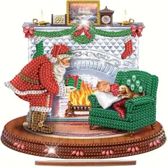 Santa 5D Diamond Painting Desktop Decorations