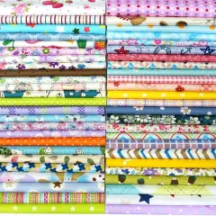 Quilting Fabric, 50pcs 12" x 12" (30cm x 30cm) Cotton Craft Fabric