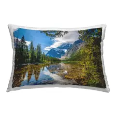 Mountain Valley's Stream Outdoor Printed Pillow Design by Marty Hulsebos, 14 x 7 x 20