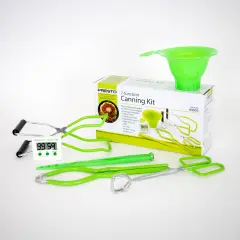 Presto 6 Piece Canning Tool Set Funnel Jar Lifter Wrench Tongs Lid Lifter Timer