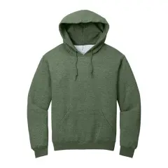 JERZEES&reg; Fleece Pullover Long Sleeve Hooded Sweatshirt MILITARY GRN HTH