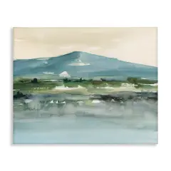 Stupell Industries Blue Mountain Watercolor Canvas Wall Art Design by Ethan Harper