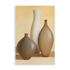 Stupell Industries Natural Pottery Bottles Wall Plaque Art Design by Arlene Stevens