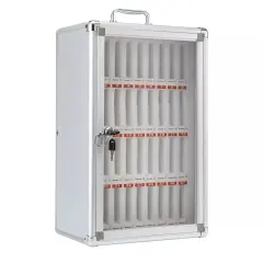 36 Slots Cell Phone Storage Station Locker Cell Phones Cabinet Box Lockable Keys