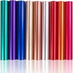 9 PCS 12 "x12 Metallic Vinyl Sheets