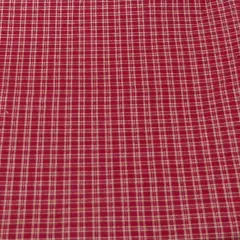 Red and Tan Plaid Cotton Fabric By 45 INCHES