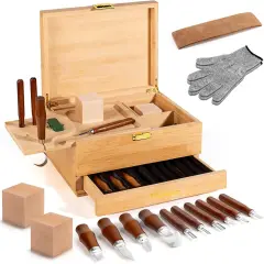 17-in-1 Wood Carving Kit (Brown)