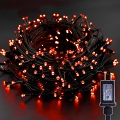 33FT 100 LED Hallowen String Lights Orange