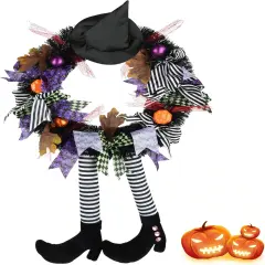 Halloween Witch Wreath - Black