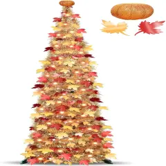 6 FT Lighted Fall Tree Fall Decor