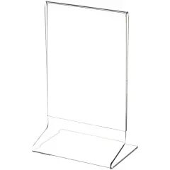Plymor Clear Acrylic Sign Display / Literature Holder (Side-Load), 4" W x 6" H