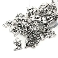 Silver Mixer Baking Charms, 16x11mm