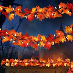 Fall Maple Leaf String Lights - 9FT