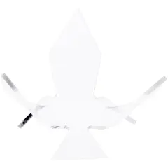 Plymor Clear Acrylic Ball or Sphere Flower Petal Display Holder Stand, 2.5" H x 4" W x 4" D