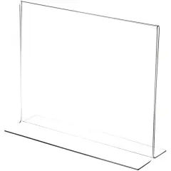 Plymor Clear Acrylic Sign Display / Literature Holder (Bottom-Load), 11" W x 8.5" H