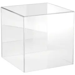 Plymor Clear Acrylic Display Case, 10" x 10" x 10" No Base (Mirrored)