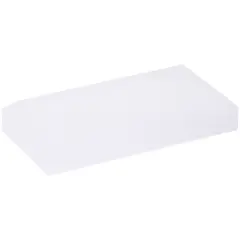 Plymor Frosted Acrylic Rectangular Beveled Display Base, 4" W x 2" D x 0.75" H