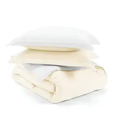 Microfiber Reversible Comforter Set with Baffle-Box Design