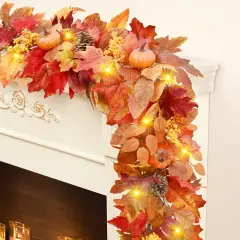 1 Pack Fall Leaves Garland - 5.9FT
