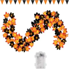 50 LED 16.4Ft Halloween Garland String Lights with Timer