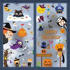 9 Sheets Halloween Window Clings (137Pcs)