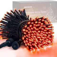 200 LED Orange Halloween String Lights - 66FT, 8 Modes (Connectable)