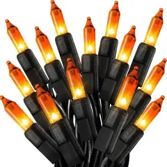 50FT 200 Count Christmas Mini String Lights Orange