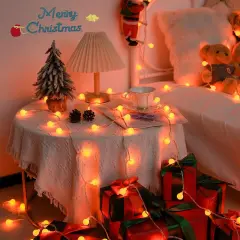 Christmas Orange String Lights - 100 LED ,33FT, 8 Modes