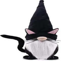 Black Cat Gnome Plush