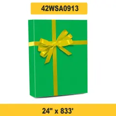 Vibrant Solid Wrapping Paper 24" x 833' 60 lbs for Larger Gifts