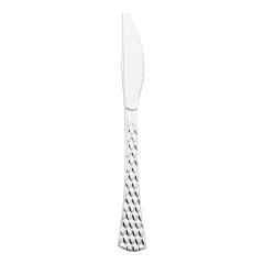 Shiny Silver Glamour Cutlery Disposable Plastic Knives (600 Knives)