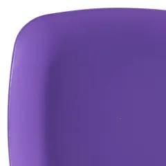 Purple Flat Rounded Square Disposable Plastic Buffet Plates - 8.25" (120 Plates)