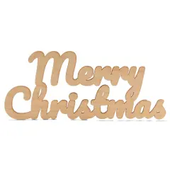 Script Wood &ldquo;Merry Christmas" Cutout, From 12"- 22" | Woodpeckers