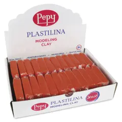 Pepy Plastilina Modeling Clay - Orange, 1.4 oz, Pkg of 24