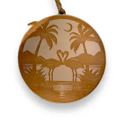 Ornament - Flamingo RAW WOOD