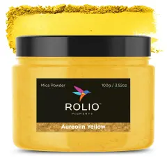 Rolio - 1 Jar Mica Powder (Aureolin Yellow) - 100g