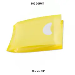 Merchandise Bags 16 x 4 x 24" for Yellow