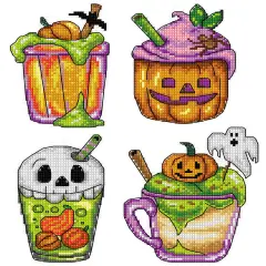 Halloween Cocktails 200CS Counted Cross-Stitch Kit
