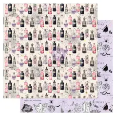 Magic Spell Collection 12x12 Sheet - Potions - 1 sheet 12"x12" w foil details paper (10 SHEETS)