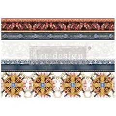 Decor Transfers&reg; - Cece Divine In Denim - total sheet size 24"x35", cut into 2 sheets