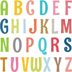 Uppercase Alphabet ABC Letter Kids Wall Stickers