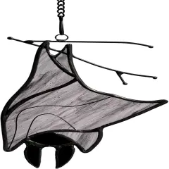 Stained Glass Bat Decor
