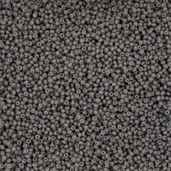 John Bead 11/0 Opaque Dyed Solgel Czech Glass Seed Beads, 250g Grey