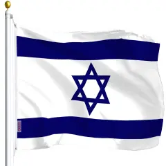 Israel (Israeli) Flag 75D Printed Polyester 3x5 Ft