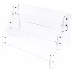 Plymor Clear Acrylic 3-Level Greeting Card Display Rack