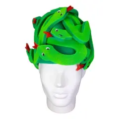 Edge Collections - Green - Striking Medusa Party Wig!