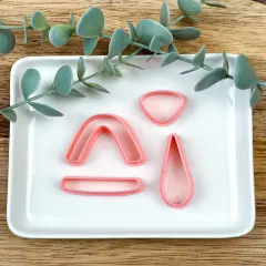 Rainbow Drop Statement Clay Cutter Set