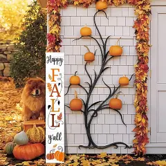 Happy Fall Y'all Wooden Porch Sign